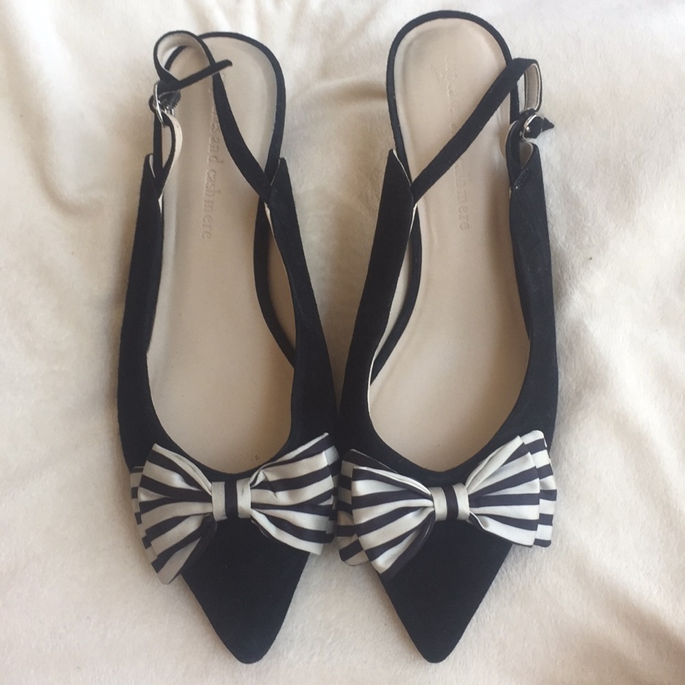 Cupcakes and Cashmere Jevlyn black bow heels 11M